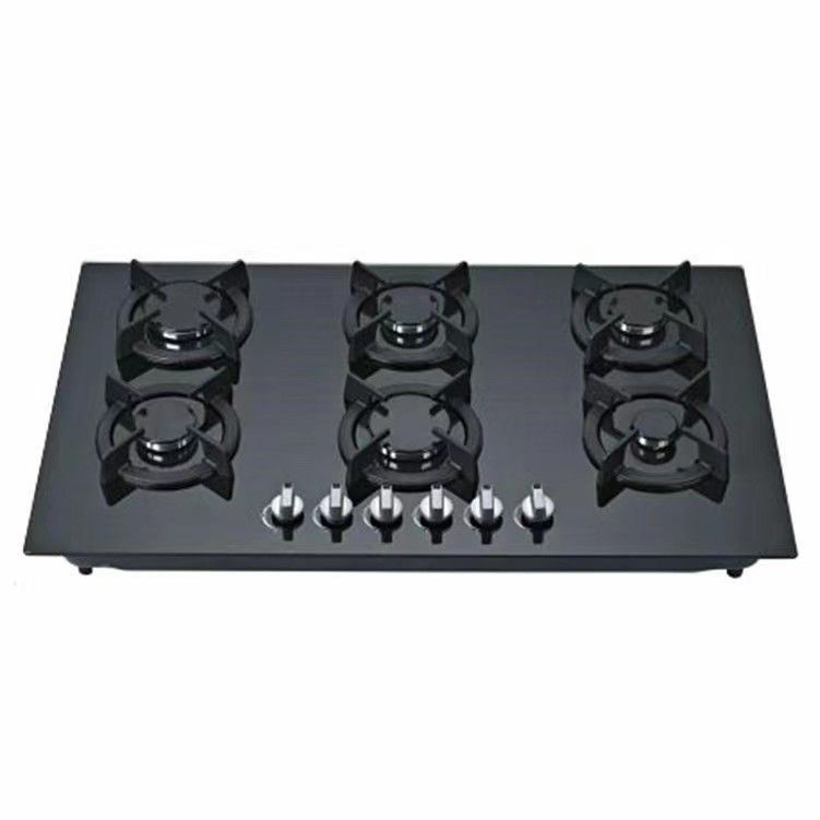 Radiant Coil Burner Electric Cooktop 6 Burner Glass Gas Hob per la cucina